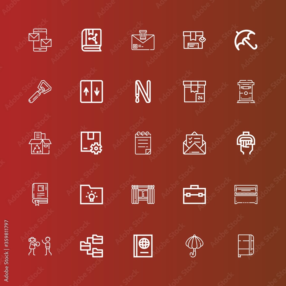 Editable 25 open icons for web and mobile Editable 25 open icons for web and mobile
