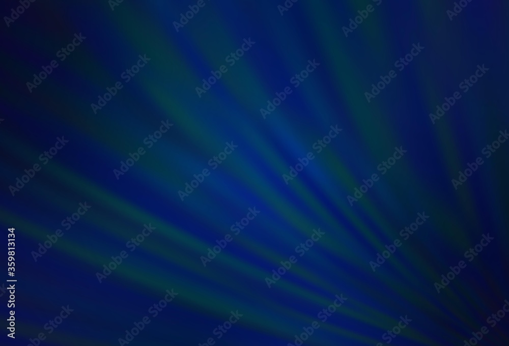 Fototapeta premium Dark BLUE vector template with repeated sticks. Lines on blurred abstract background with gradient. Pattern for ads, posters, banners.