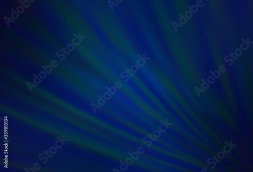 Dark BLUE vector template with repeated sticks. Lines on blurred abstract background with gradient. Pattern for ads, posters, banners.