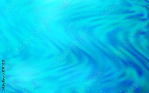 Light BLUE vector template with space stars. Modern abstract illustration with Big Dipper stars. Pattern for futuristic ad, booklets.