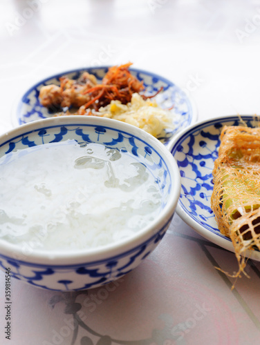 Rice in ice water,Khao chae Thai traditional food