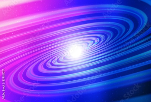 Light Pink, Blue vector texture with milky way stars. Shining illustration with sky stars on abstract template. Pattern for futuristic ad, booklets.