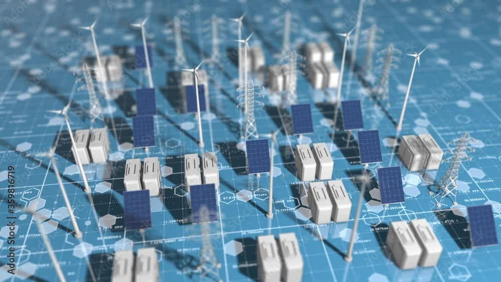 Renewable energy battery farm technology wind farm power generation