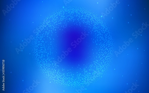 Light BLUE vector background with astronomical stars. Modern abstract illustration with Big Dipper stars. Pattern for astronomy websites.
