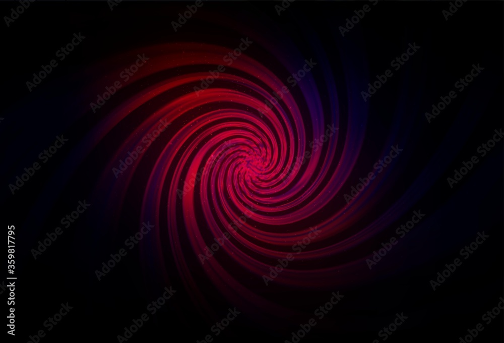 Fototapeta premium Dark Pink, Red vector background with astronomical stars. Blurred decorative design in simple style with galaxy stars. Best design for your ad, poster, banner.