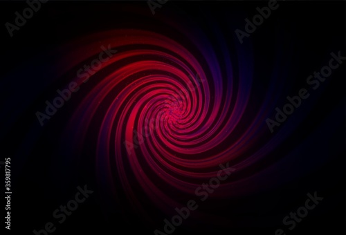 Dark Pink, Red vector background with astronomical stars. Blurred decorative design in simple style with galaxy stars. Best design for your ad, poster, banner.