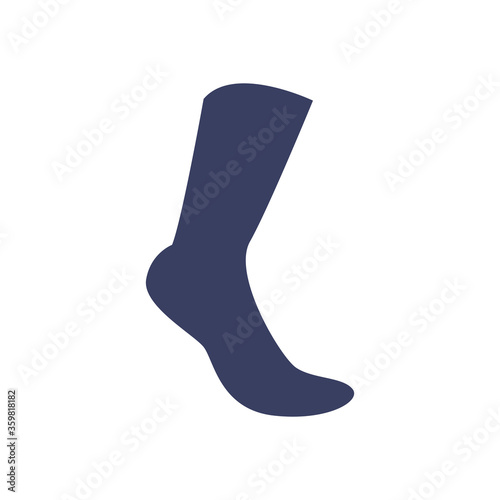 running foot silhouette style icon vector design