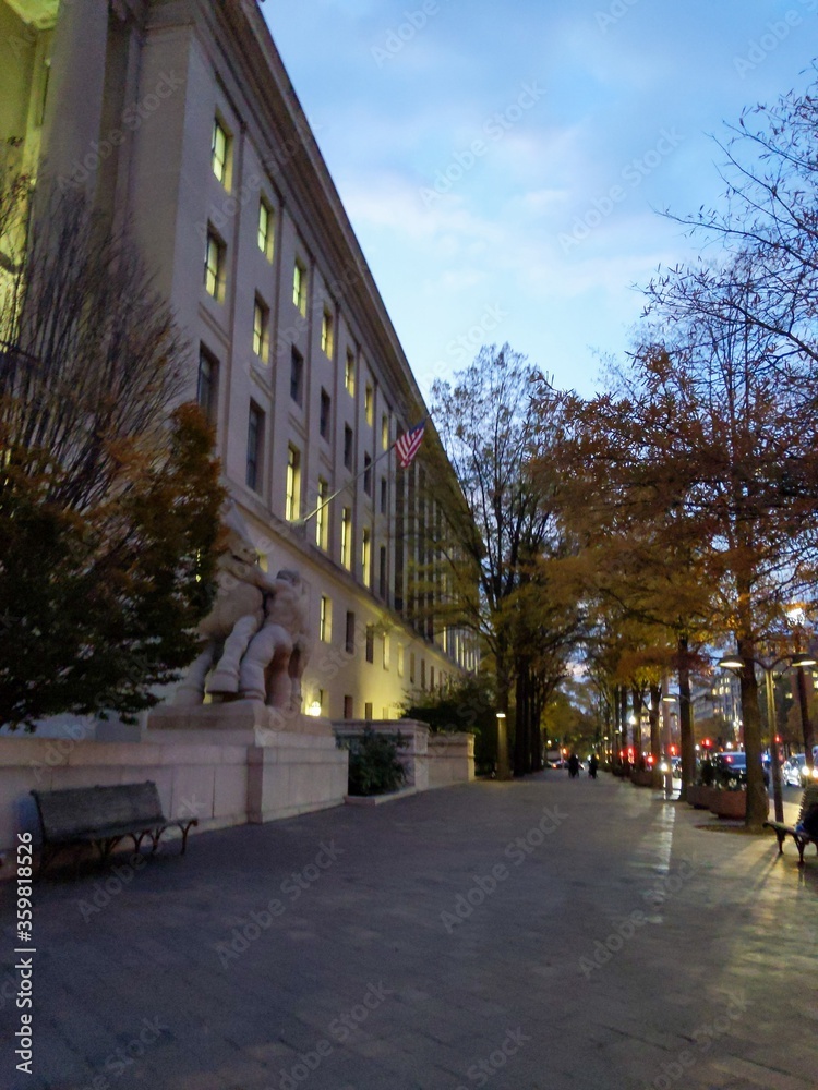 Evening walk in Washington DC
