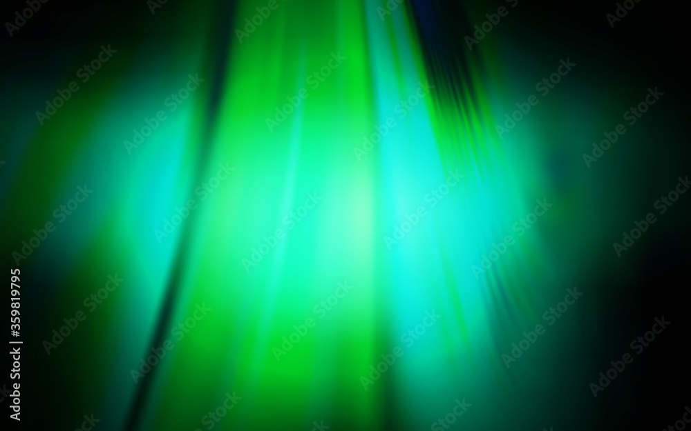 Obraz premium Dark Green vector blurred shine abstract background. Shining colored illustration in smart style. Blurred design for your web site.