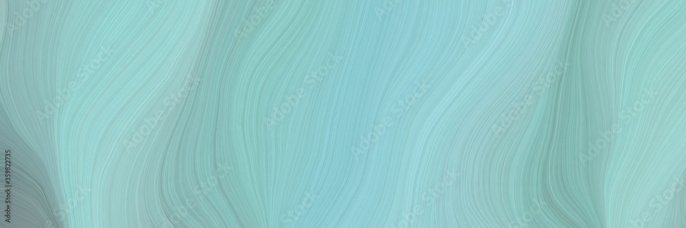 soft creative waves graphic with smooth swirl waves background design with pastel blue, light slate gray and cadet blue color