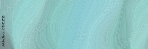 soft creative waves graphic with smooth swirl waves background design with pastel blue, light slate gray and cadet blue color