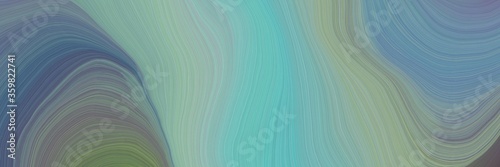 soft abstract artistic waves graphic with smooth swirl waves background illustration with light slate gray, dim gray and medium aqua marine color