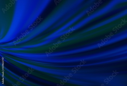 Dark BLUE vector abstract blurred background. Glitter abstract illustration with gradient design. The best blurred design for your business.