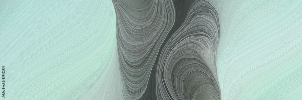 soft background graphic with modern soft swirl waves background illustration with powder blue, dim gray and gray gray color