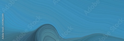 soft creative waves graphic with smooth swirl waves background illustration with steel blue, teal blue and dark slate gray color