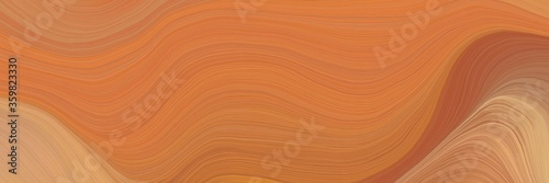soft abstract artistic waves graphic with curvy background design with peru, dark salmon and burly wood color