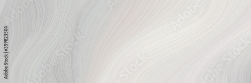 soft background graphic with modern curvy waves background design with light gray, linen and ash gray color