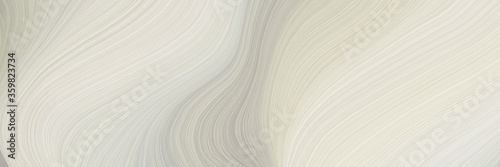 soft abstract art waves graphic with curvy background design with light gray, ash gray and linen color