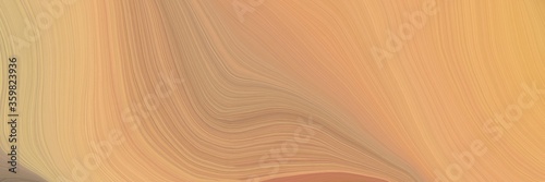 soft background graphic with modern soft curvy waves background illustration with dark salmon, peru and burly wood color