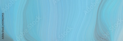 soft abstract art waves graphic with modern soft swirl waves background design with sky blue, light slate gray and cadet blue color