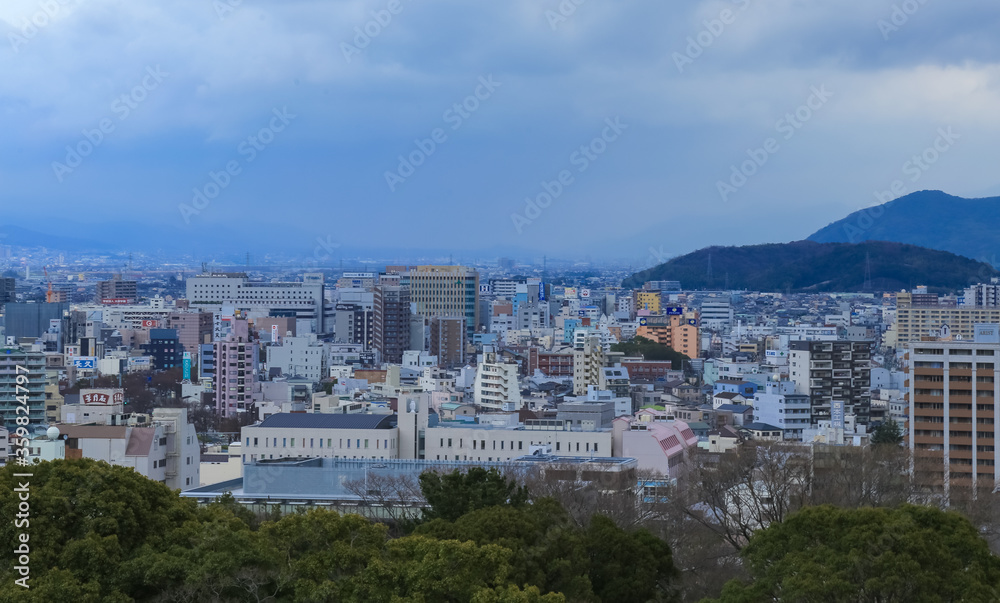 和歌山城 天守閣からの眺め