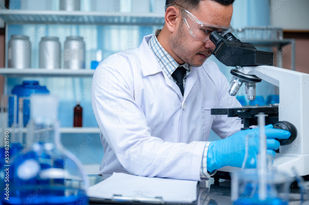 Chemical scientist Is developing an antiseptic from alcohol, alcohol product for anti-virus COVID-19 Chemical scientist Is developing an antiseptic from alcohol, alcohol product for anti-virus COVID-19