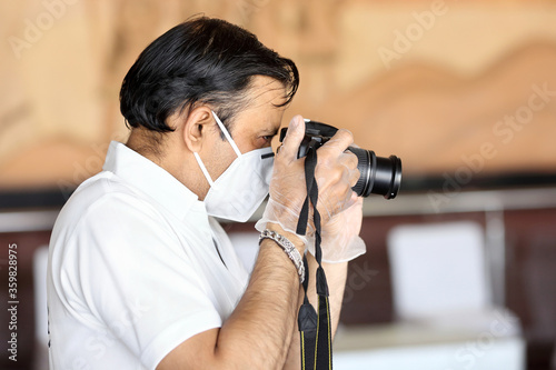 Photography Photographer at work during Covid-19 pandemic