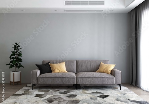living room interior furniture design with sofa 