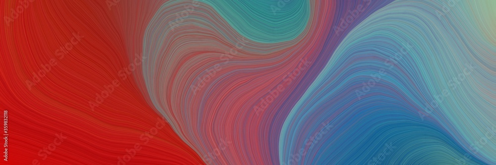 colorful vibrant abstract art waves graphic with elegant curvy swirl waves background illustration with sienna, firebrick and teal blue color colorful vibrant abstract art waves graphic with elegant curvy swirl waves background illustration with sienna, firebrick and teal blue color