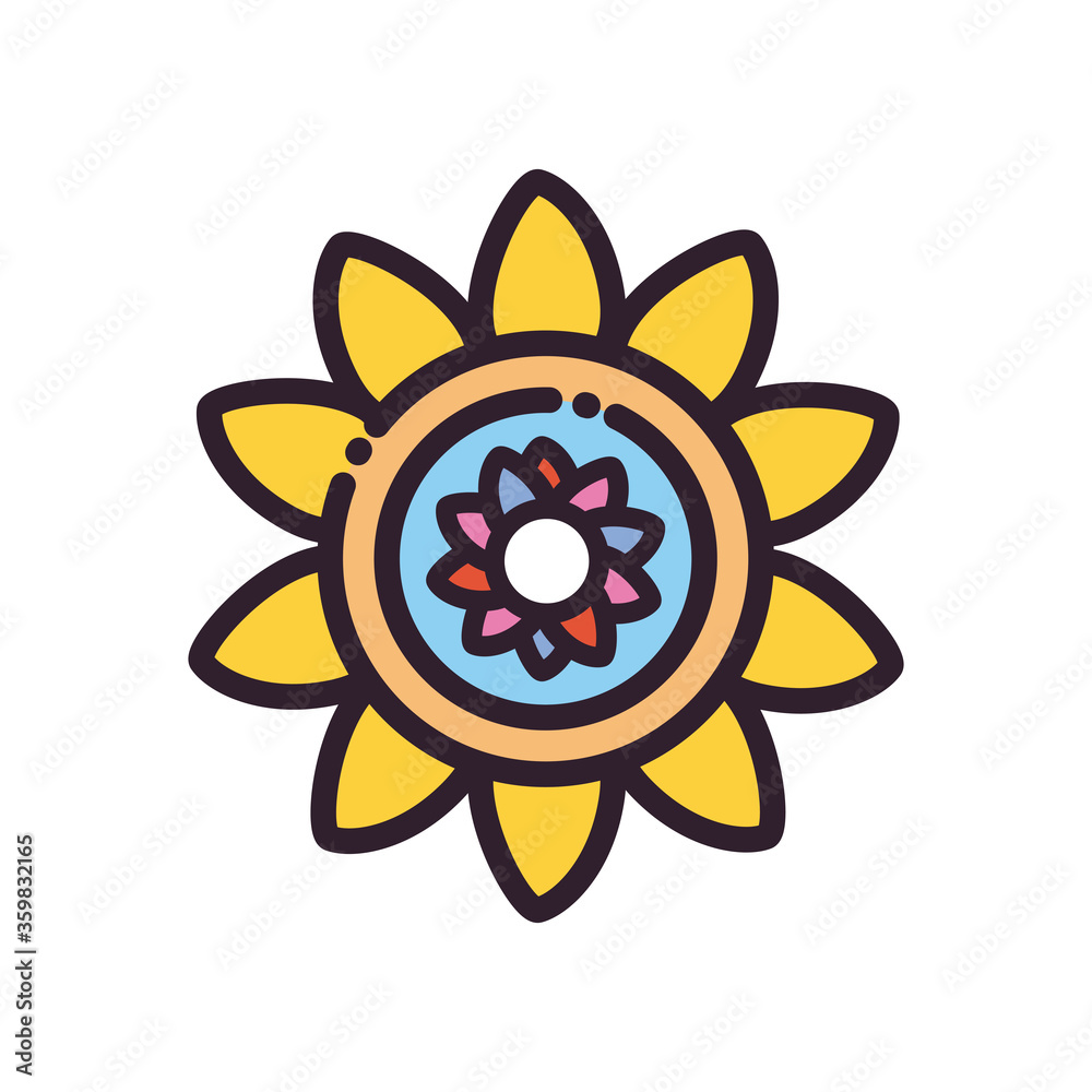 madala flower fill style icon vector design madala flower fill style icon vector design
