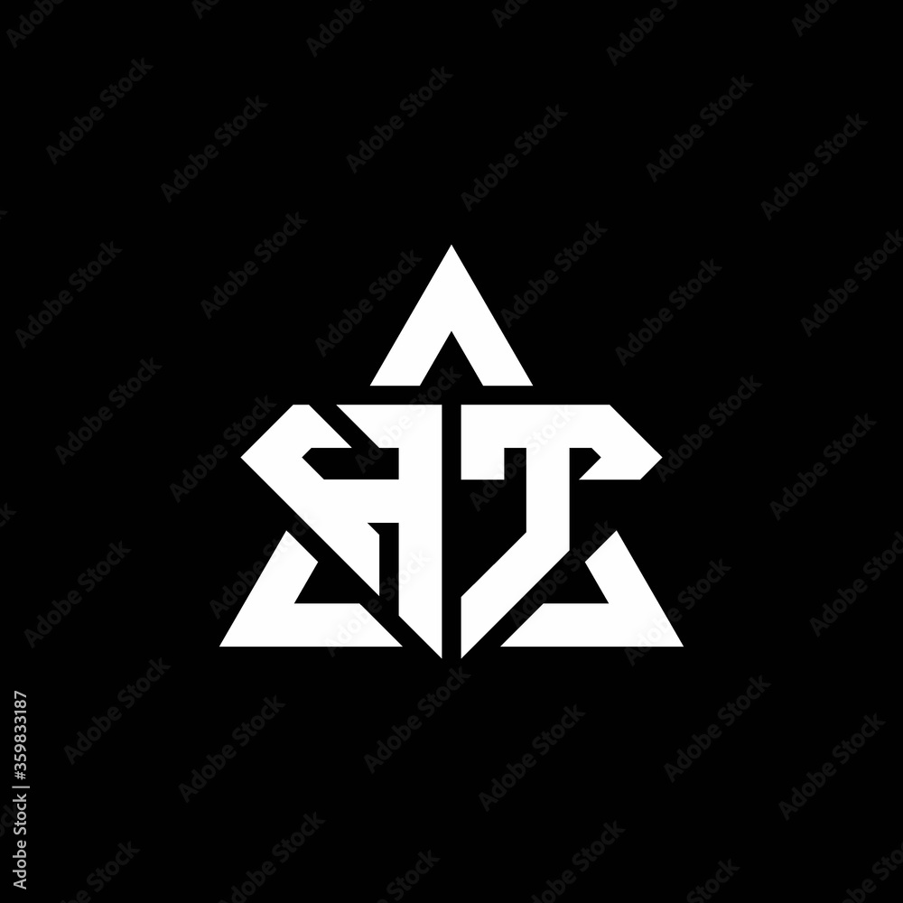 HT monogram logo with diamond shape and triangle outline HT monogram logo with diamond shape and triangle outline
