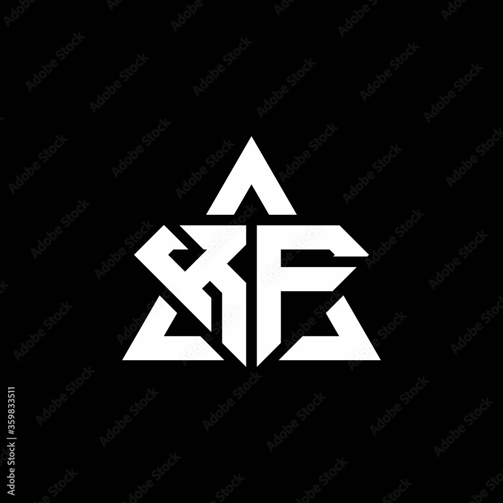 KF monogram logo with diamond shape and triangle outline KF monogram logo with diamond shape and triangle outline