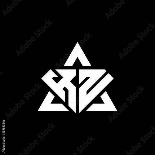 KN monogram logo with diamond shape and triangle outline
