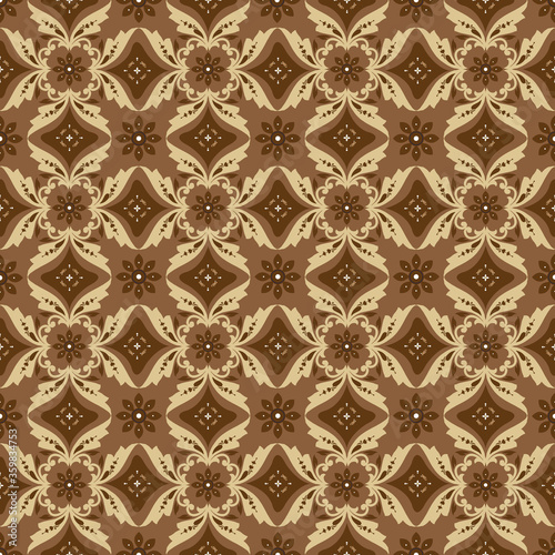 Modern mocca color design for tradisional batik Central java