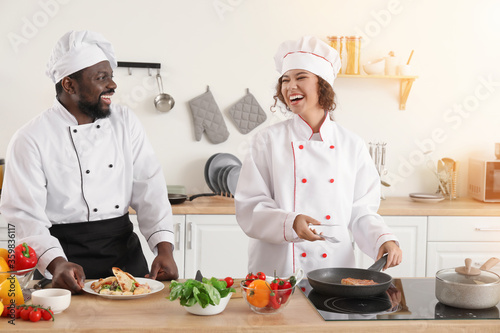 African-American chefs cook...