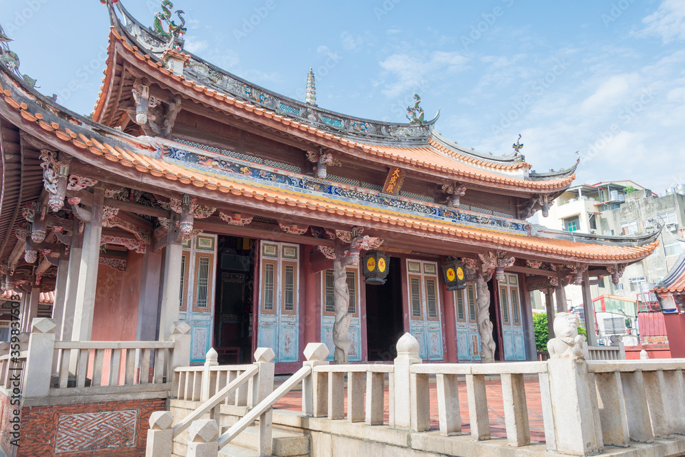 Changhua Confucian Temple in Changhua, Taiwan. The temple was originally built in 1726.
