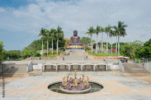 Mt. Bagua Great Buddha Scenic Area. a famous tourist spots in Changhua City, Taiwan. photo