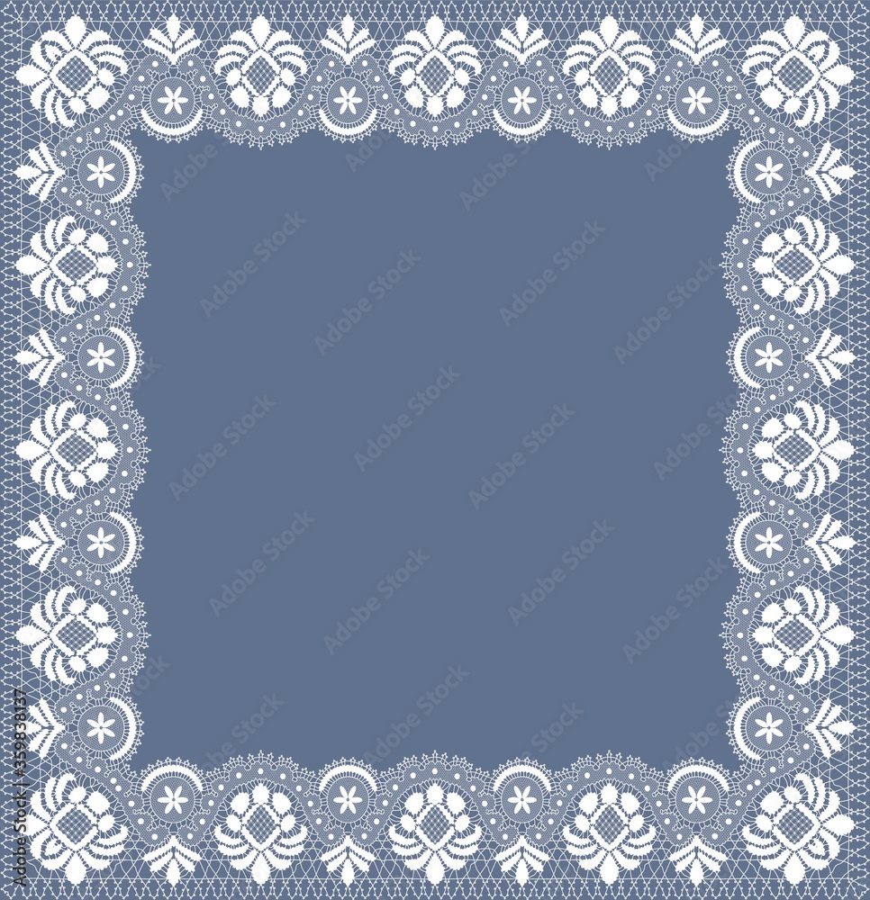 white lace frame white lace frame