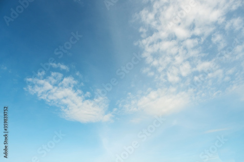 summer blue sky with white clouds