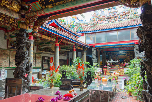 Chenghuang Temple in Taichung, Taiwan. The temple was originally built in 1889. photo