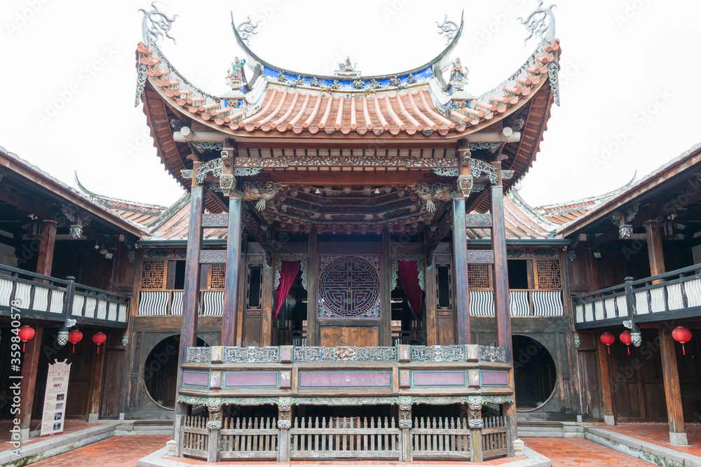 Wufeng Lin Family Mansion and Garden in Taichung, Taiwan. The residence was originally built in 1864, and National Historical Site. Wufeng Lin Family Mansion and Garden in Taichung, Taiwan. The residence was originally built in 1864, and National Historical Site.