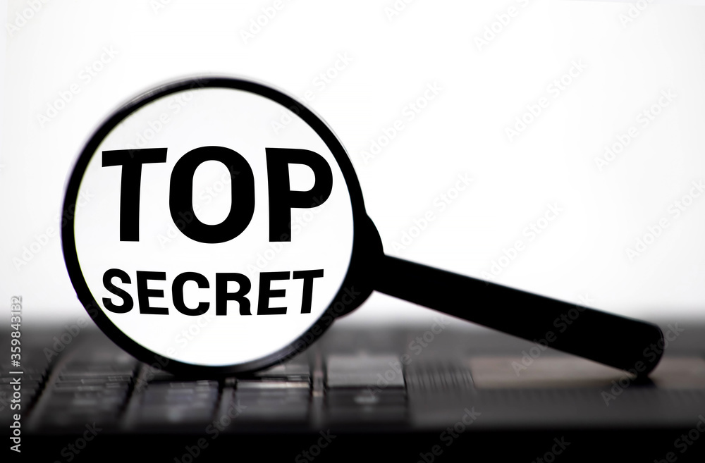 magnifying glass is on top secret inscription magnifying glass is on top secret inscription
