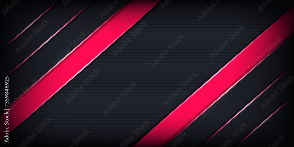Abstract pink overlap on dark grey metallic background