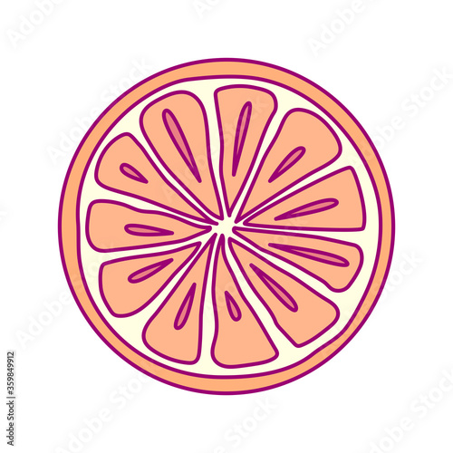 vector template round fruit. print for disposable tableware