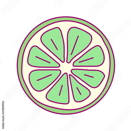 vector template round fruit. print for disposable tableware