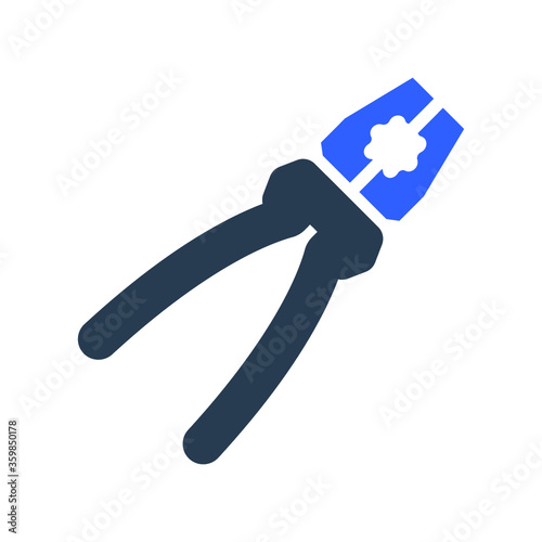 Pliers repair tools icon