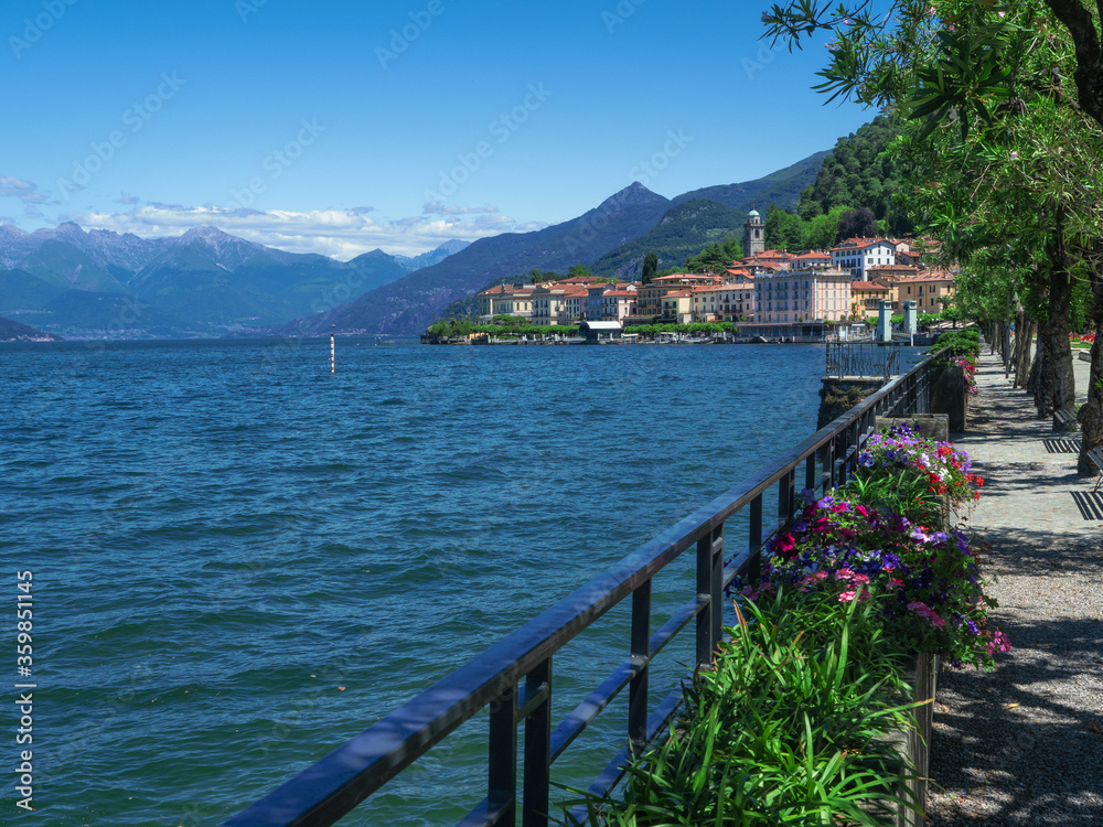 panorama of Bellagio town of Como lake.Lombardy - Italy