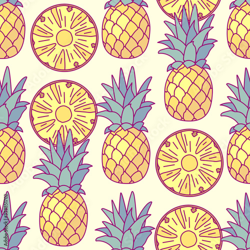 vector tropical food seamless pattern clip art