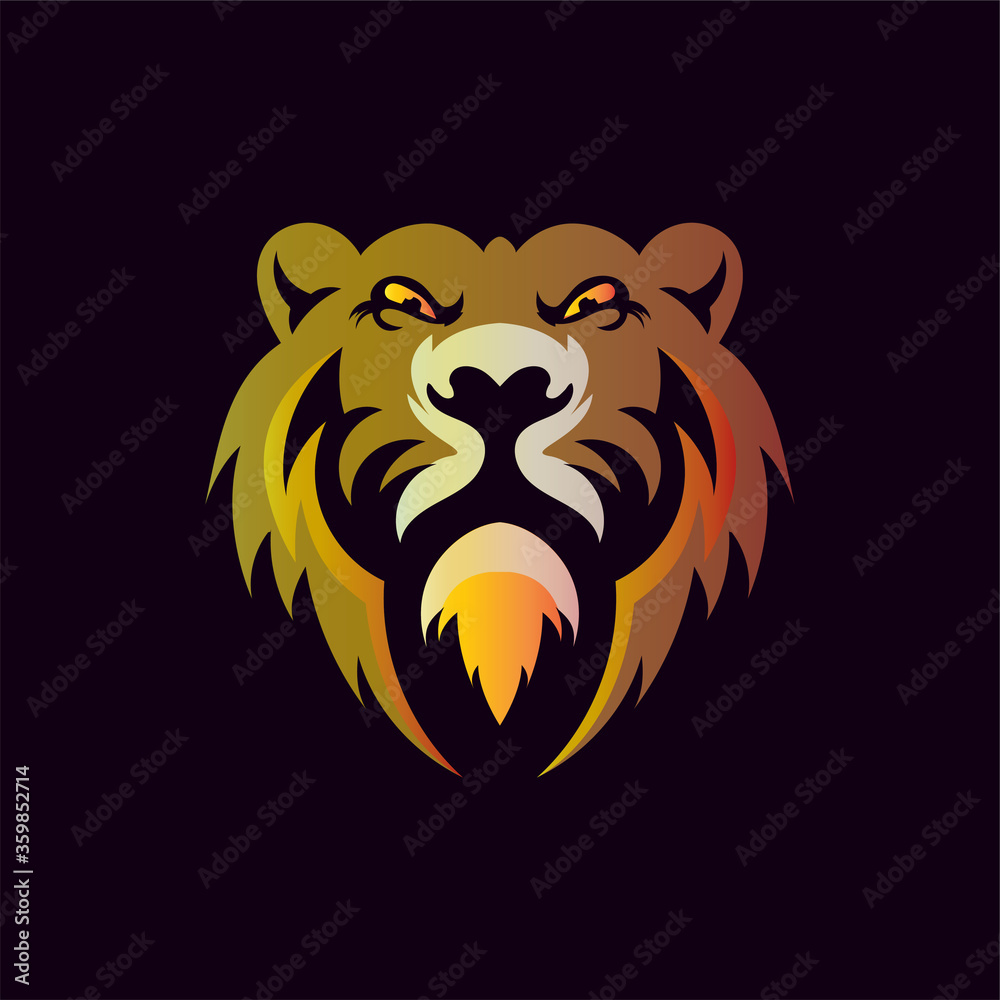 Abstract tiger face mascot logo template - Eps 10 Abstract tiger face mascot logo template - Eps 10
