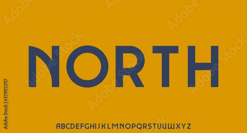 retro font alphabet set
